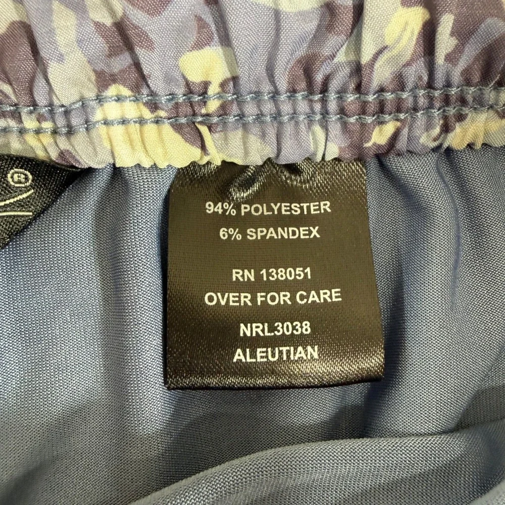 North River Outfitters Aleutian Floral Skort Blue Gray Size L NRL3038 Activewear
